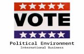 Political Environment - International Business - Manu Melwin Joy