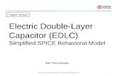 Electric Double-Layer Capacitor(EDLC) of Simple Model using LTspice