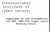 Seguridad de red inalambrica con wpa –wpa psk segun curso hacking etico