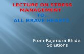 Lecture on stress management
