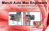 Packaging Machines & Turnkey Projects by Maruti Auto Mac Engineers, Ahmedabad