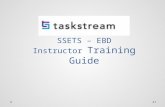 SSETS-CEBD TS faculty instructional guide