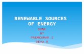 Renewable sources