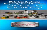 Stainless Steel Waterless Cookware Special Report