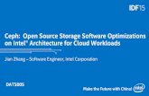 Ceph: Open Source Storage Software Optimizations on Intel® Architecture for Cloud Workloads