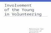 Involvement of the Young in Volunteering