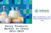 Dairy Products Market in China 2015-2019