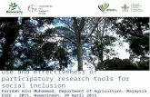 Use and effectiveness of participatory research tools for social inclusion