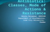 Antibiotics & mechanisms of actions