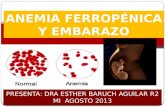 Anemia ferropénica y embarazo
