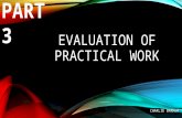 Evaluation of practical work part 3