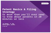 Patent Basics & Filing Strategy