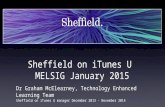 Graham McElearney, University of Sheffield on iTunesU, MELSIG Jan 2015