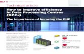 Energy efficiency in data processing centres