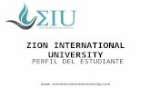 Perfil del estudiante virtual de zion international university