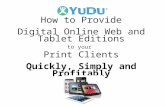 How to supply your Clients with Html5 and App Digital Editions created from the Print PDF overview