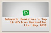 Debonair bookstore's top 10 african bestseller list may 2012