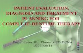 Patient evaluation, diagnosis and treatment planning