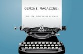 Submission Process for Gemini Magazine