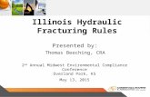 Beeching, Thomas, Conestoga-Rovers & Associates, Illinois Hydraulic Fracturing Rules, 2015 MECC-KC