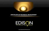 Edison technical recruitment