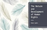 1 the nature and development of human rights