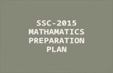 Maths preparation plan  2015