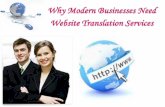 Why modern businesses need website translation services