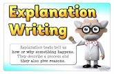 The Explanation Writing Pack