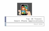 Top 10 travel smart phone applications