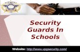 Security guards in schools