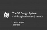The GE Design System and thoughts about craft at scale (David Cronin at Enterprise UX 2015)