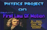 Newton's 1st law of motion ~by A.S.Khan