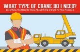 What Type Of Crane Do I Need?