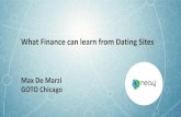 What Finance can learn from Dating Sites