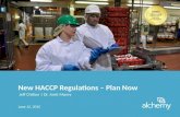 New HACCP Regulations - Plan Now!