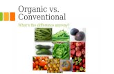 Organic vs. Conventional - what's the difference anyway?