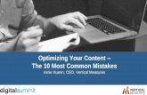 Optimizing Your Content Digital Summit Denver