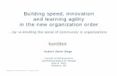 Presentation on speed and agility in the new order of organizations   january 2012