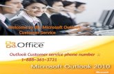 Outlook customer Service 1.888.361.3731 Phone number