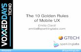 The 10 Golden Rules of Mobile UX