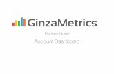 GinzaMetrics Marketing Platform Account Dashboard Overview