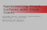 Approximating Attack Surfaces with Stack Traces [ICSE 15]