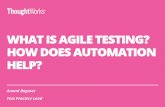 What is Agile Testing? How does Automation Help?