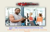 Advantages of joining a mobile personal training session