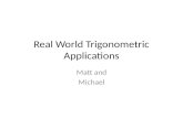 Real world trigonometric applications