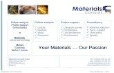 Materials Consult, your partner in Materials Technology
