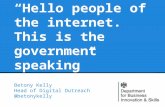 Scottish Communicators Network - presentation on digital outreach from Betony Kelly BIS - Nov 2014