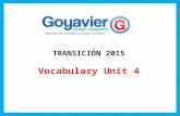 Unit 4 vocabulary