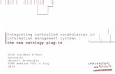 Integrating controlled vocabularies in information management systems : the new ontology plug-in